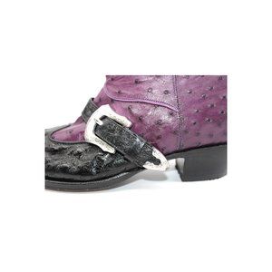 Loveless two tone Ostrich Ladies western boots custom handcrafted 9 10